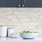 InHome White Denver Brick Peel & Stick Wallpaper